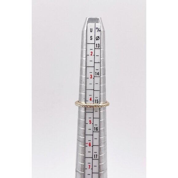 Kendra Scott Caleb Evil Eye Small Dainty Band Ring In Gold Tone Size 4.25 - Picture 5 of 5